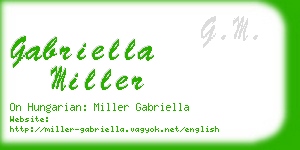 gabriella miller business card